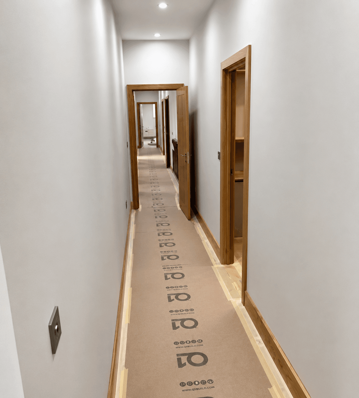 Completed hallway decorating project