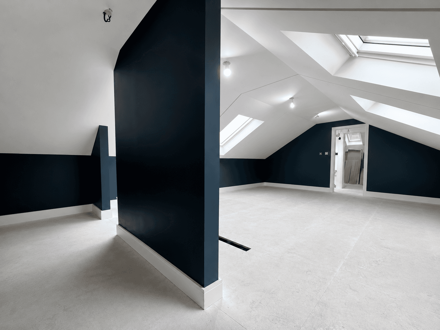 Completed room in a full interior decorating project