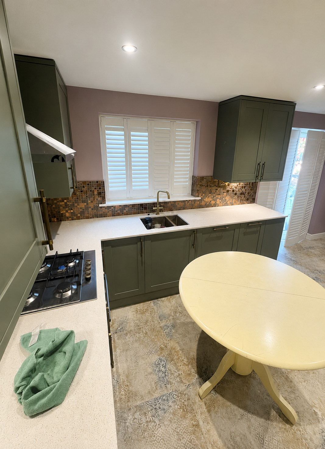 Finished kitchen painting project by Windmill Decor
