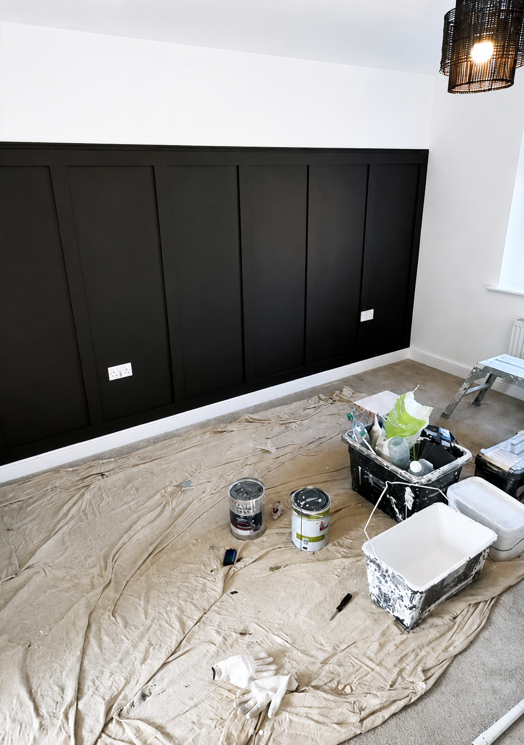 Careful preparation before the final decorating finish